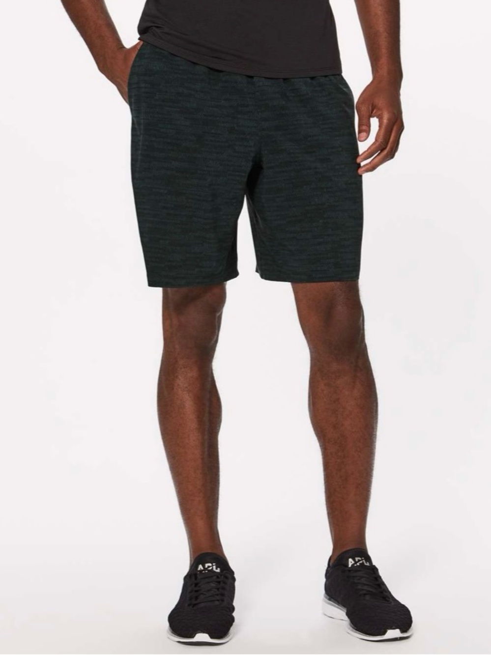 Lululemon Pace Breaker Shorts 9” Medium Dark Emerald Black
